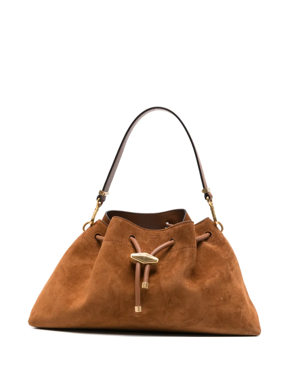 Jimmy Choo Bon Bon suede bucket bag - Marrone