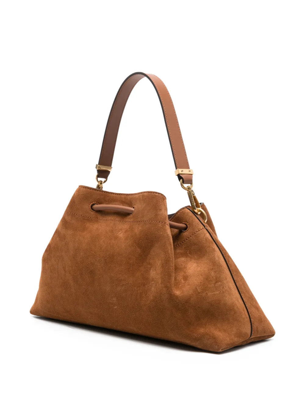 Jimmy Choo Bon suède bucket-tas Bruin