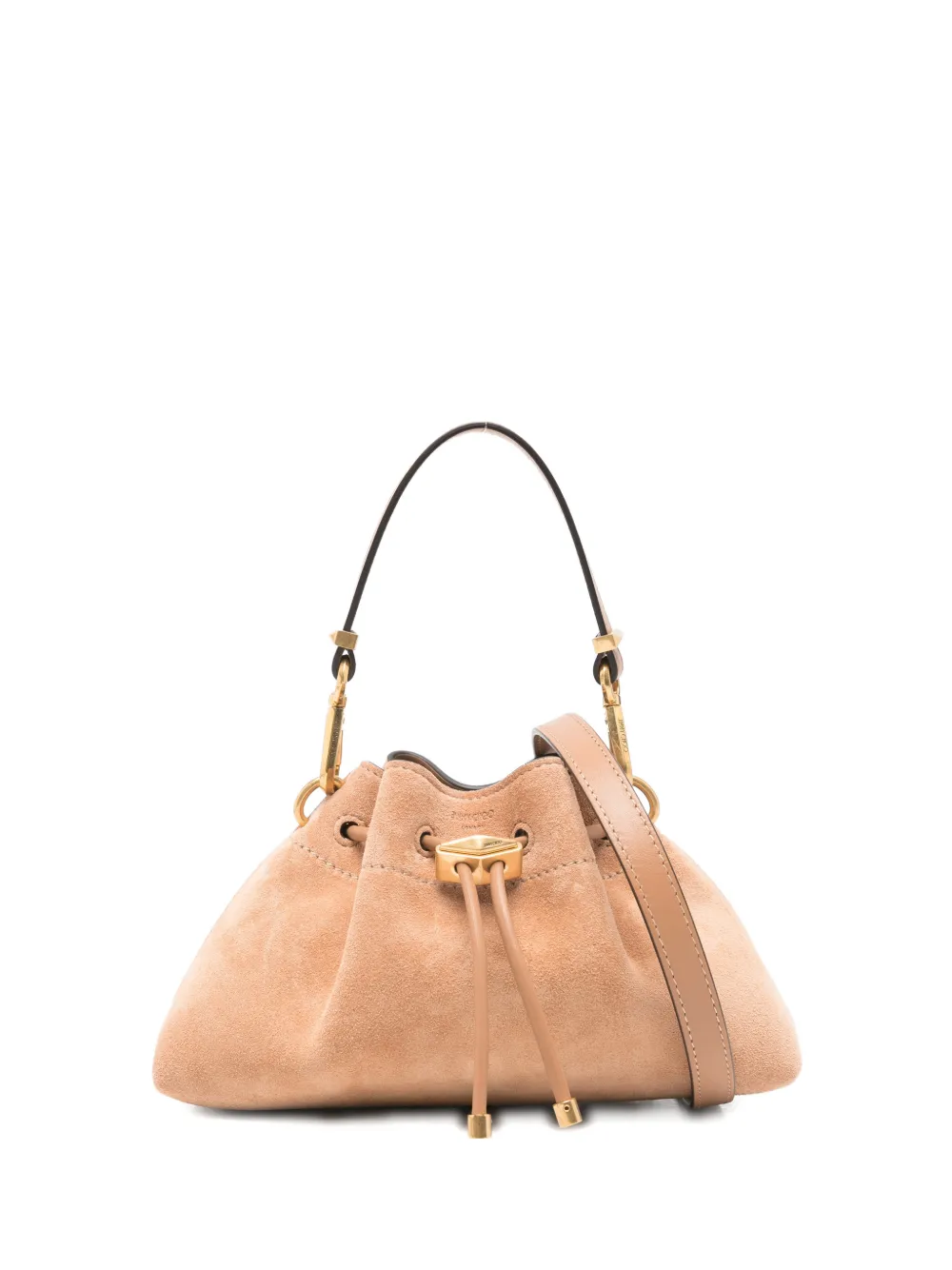 Jimmy Choo Small Cinch suede tote bag - Toni neutri