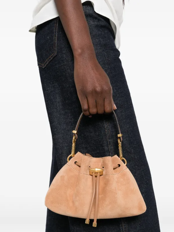 Jimmy Choo Small Cinch Suede Tote Bag | Neutrals | FARFETCH
