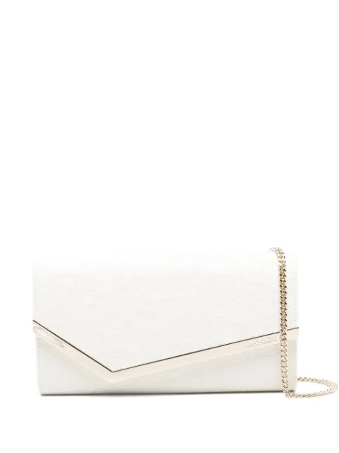 Jimmy Choo Emmie lace clutch bag