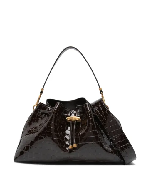 Jimmy Choo Bon Bon croc-effect bucket bag