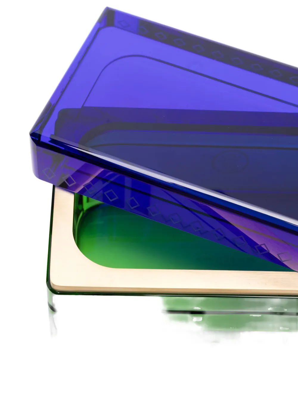 Reflections Copenhagen Colourblock Trinket Box (8.5cm X 18cm) In Blue