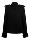 KHAITE double-breasted epaulet jacket - Black