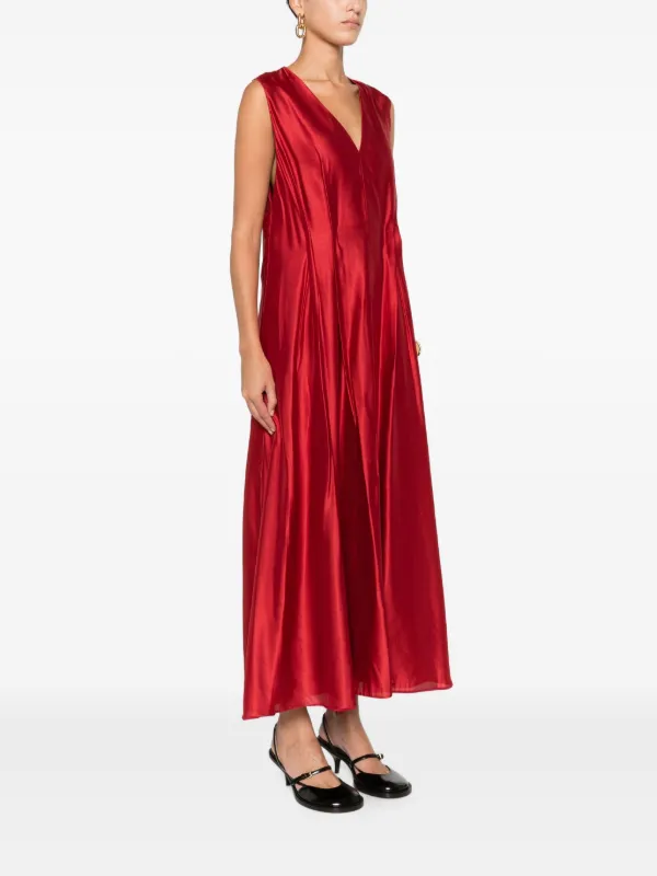khaite burgundy dress Gorgeous Resort 2020 Khaite Look 21 Burgundy Net Full Skirted Dress & –  Shrimpton Couture