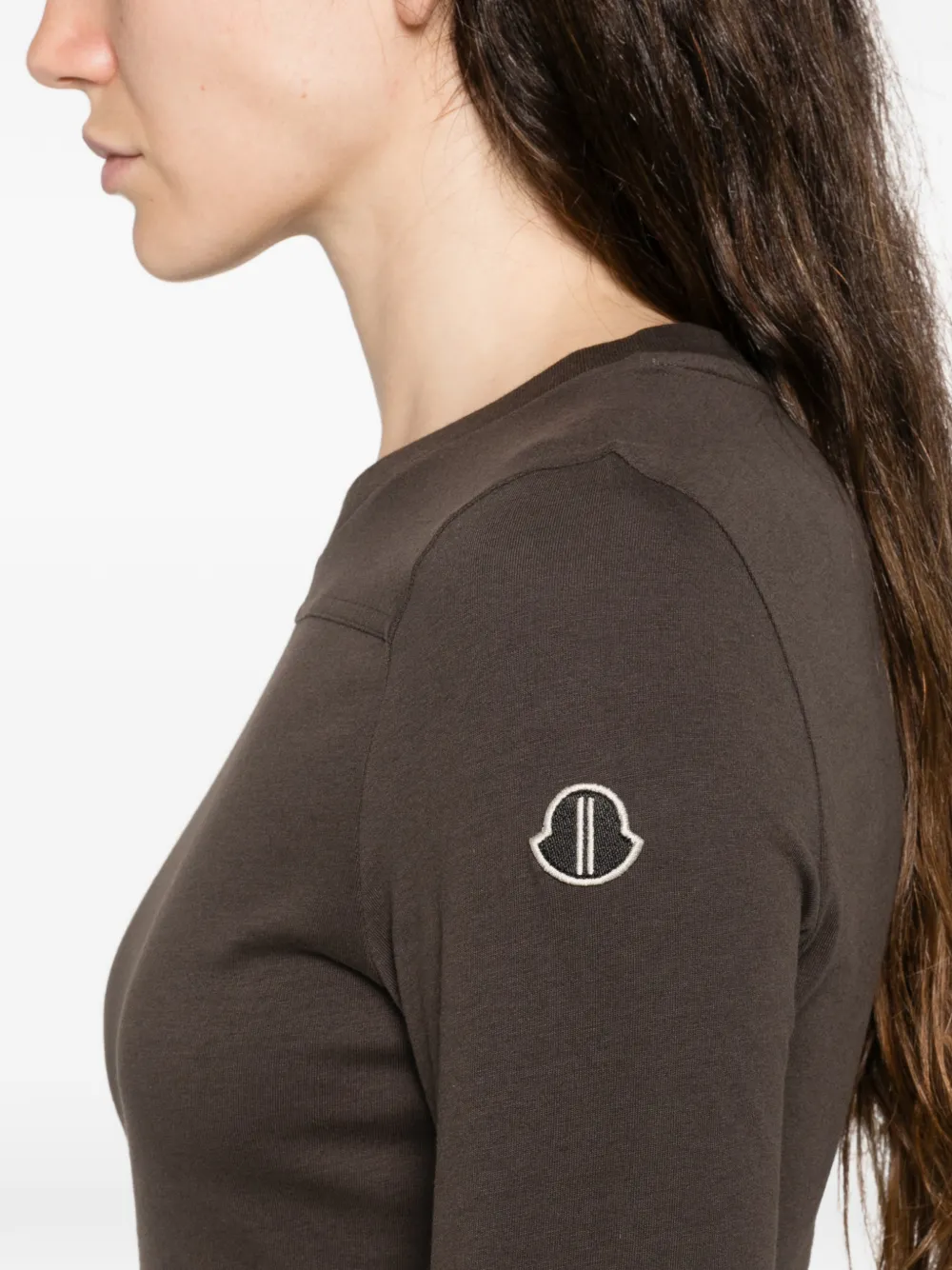 Moncler x Rick Owens T-shirt met lange mouwen Bruin