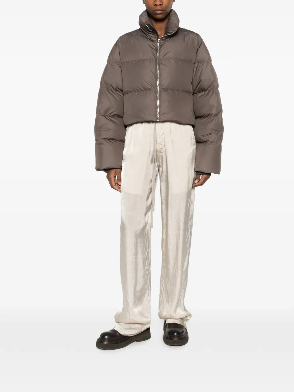 Moncler Cyclopic gewatteerd jack Bruin