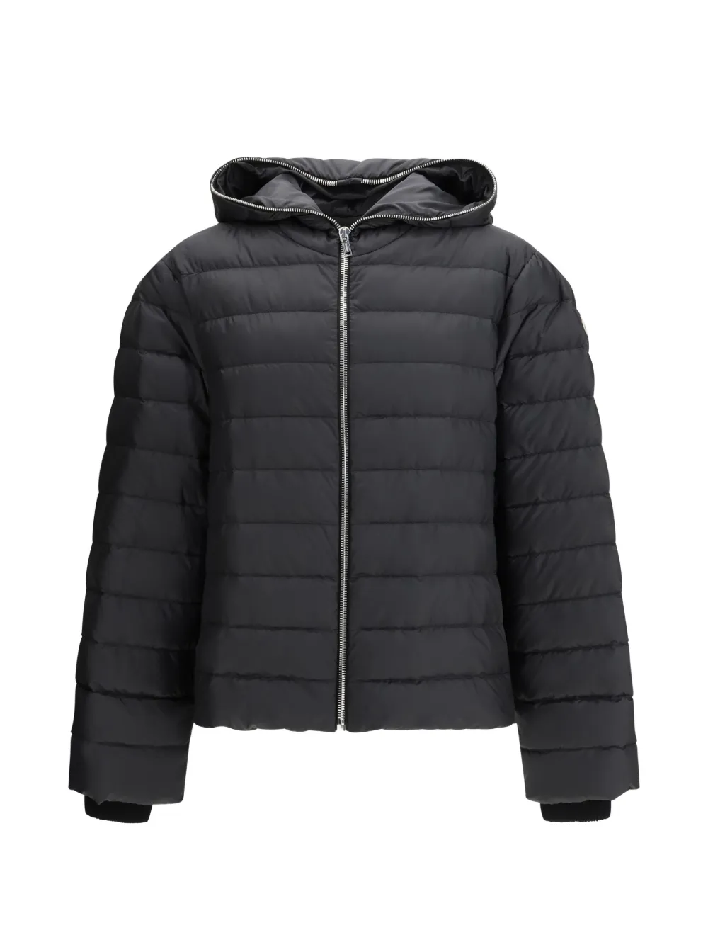 Moncler + Rick Owens Jack met capuchon en rits Zwart