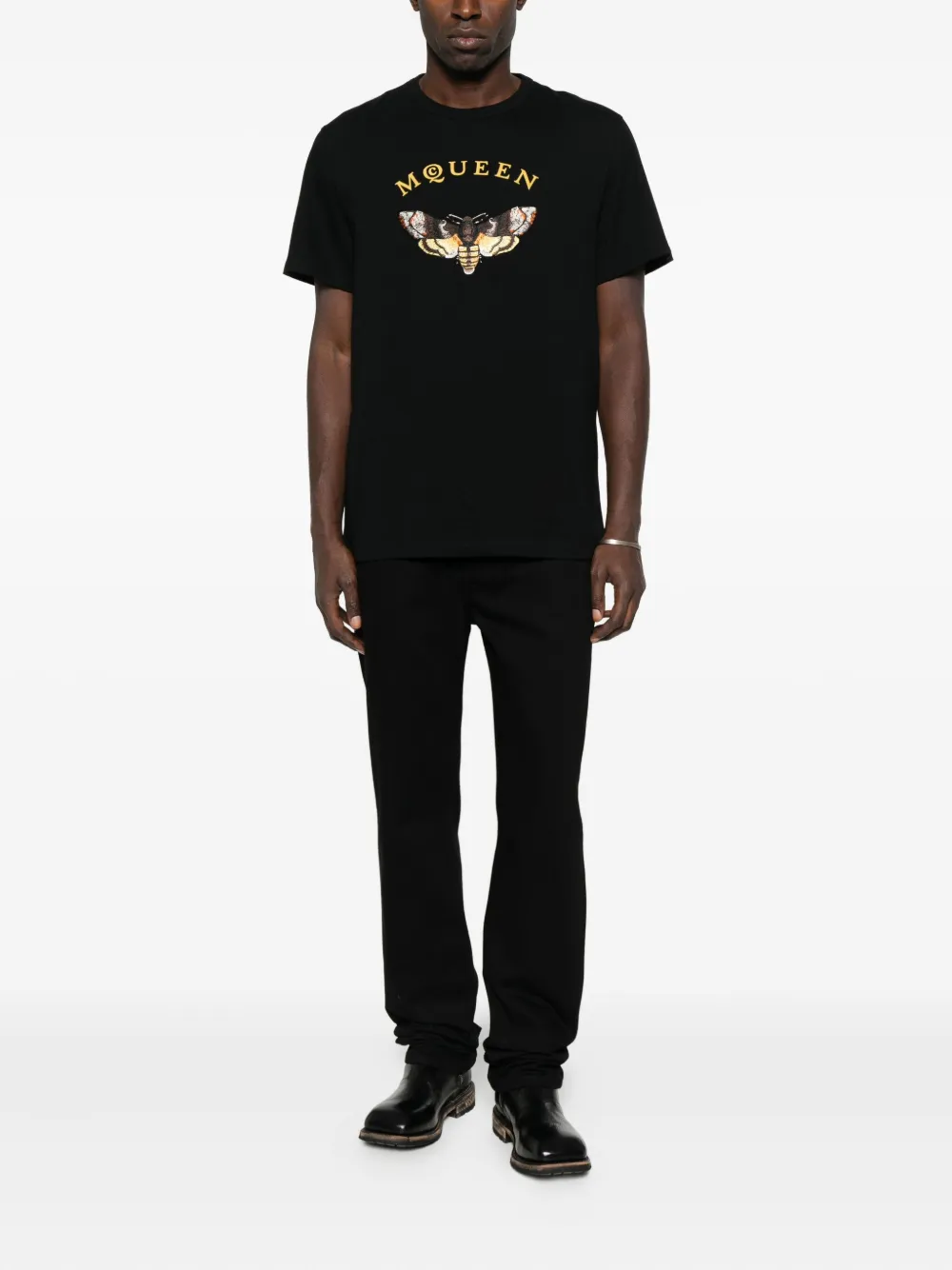 Alexander McQueen تيشيرت بتطريز عثة | تيشيرتات | Image 2