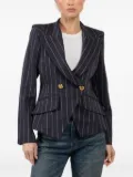 Smythe pinstripe double-breasted fitted blazer - Blue