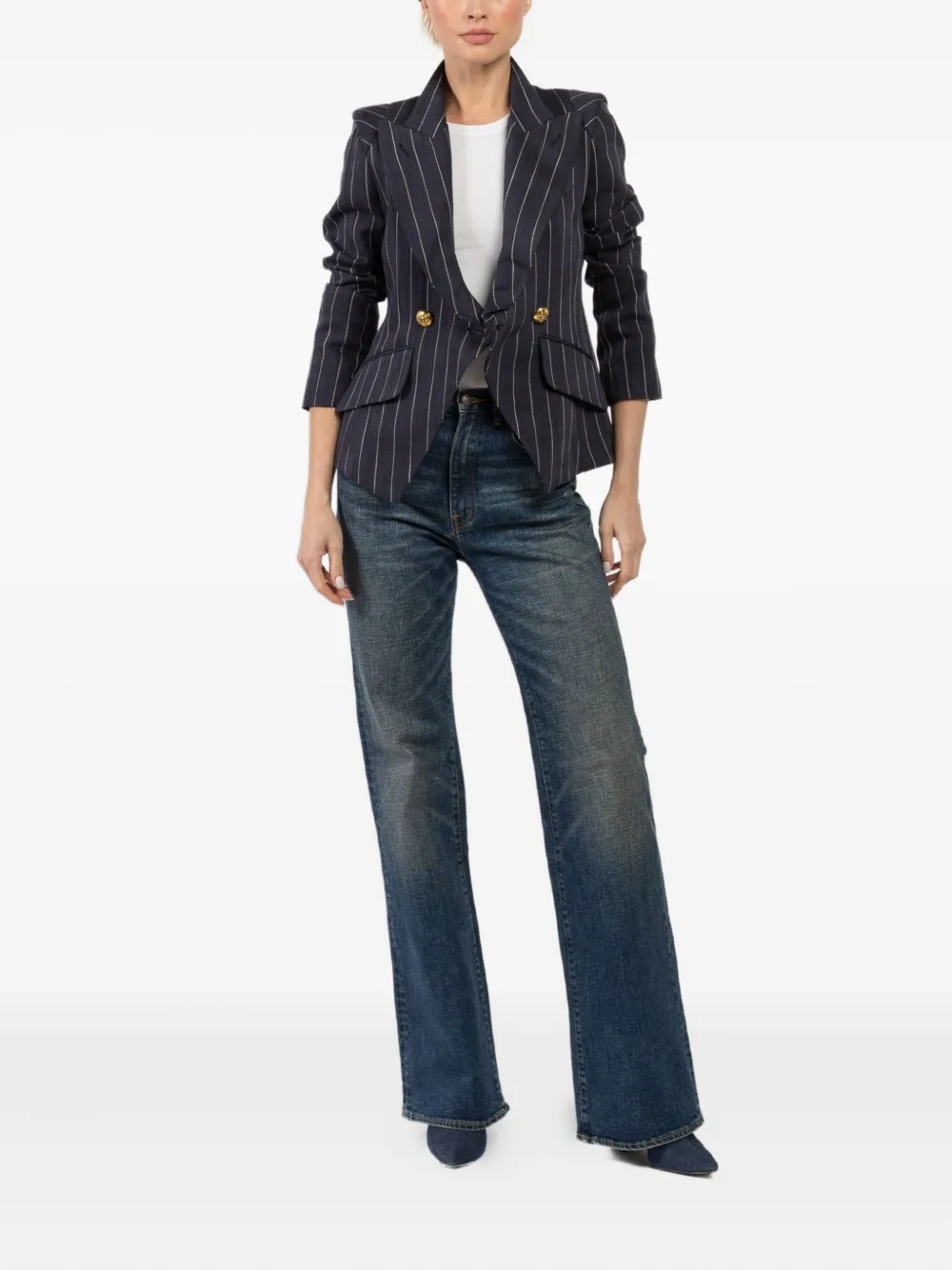 Smythe Blazer met dubbele rij knopen Blauw