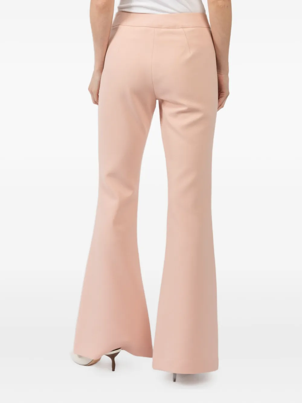 Smythe Flared Trousers In Pink