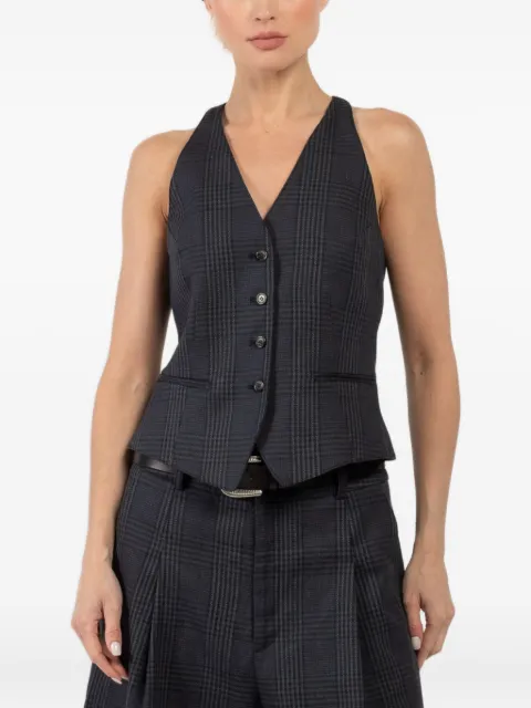 Smythe checkered sleeveless vest