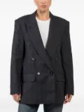 Smythe checked double-breasted jacket - Grey