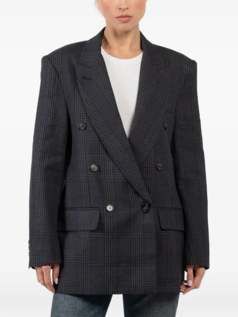 Smythe checked double-breasted jacket