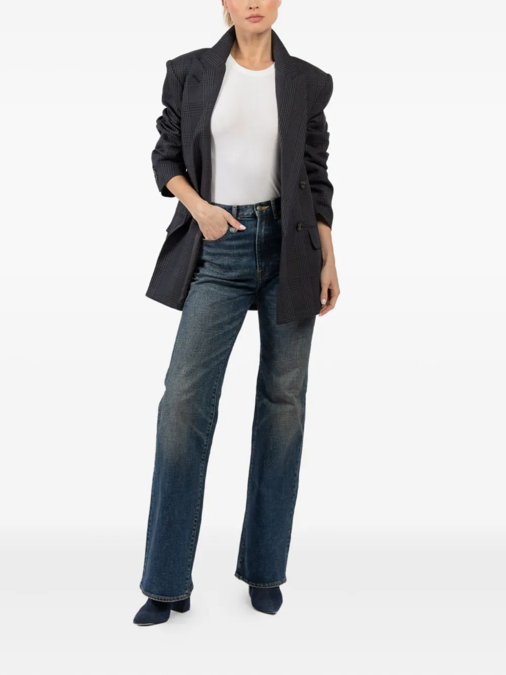 Smythe checked double-breasted jacket | Oversized Jackets | Image 2