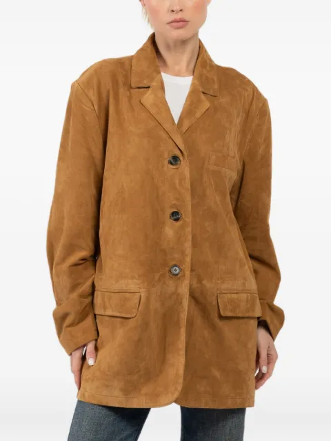 Smythe suede button-fastening jacket