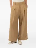 Smythe pleated side-stripe trousers - Neutrals