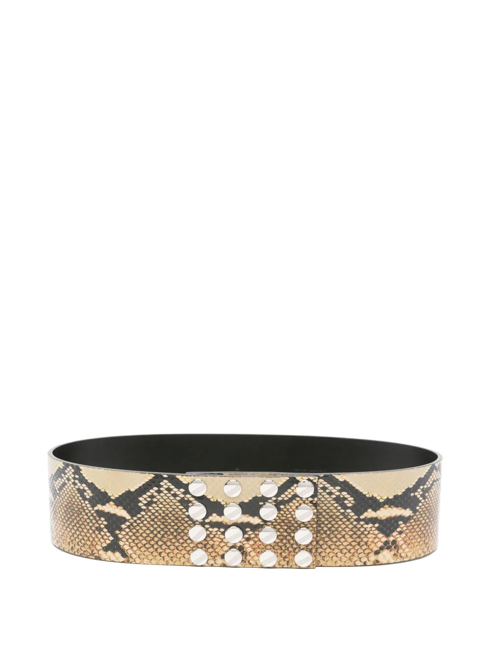 The Attico snakeskin studded belt | Neutrals | Image 1