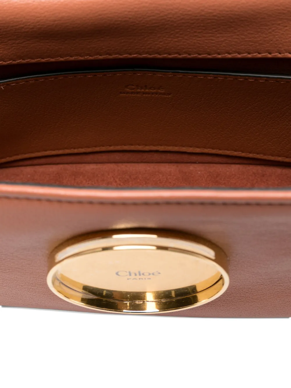 Chloé Heritage leren crossbodytas Oranje
