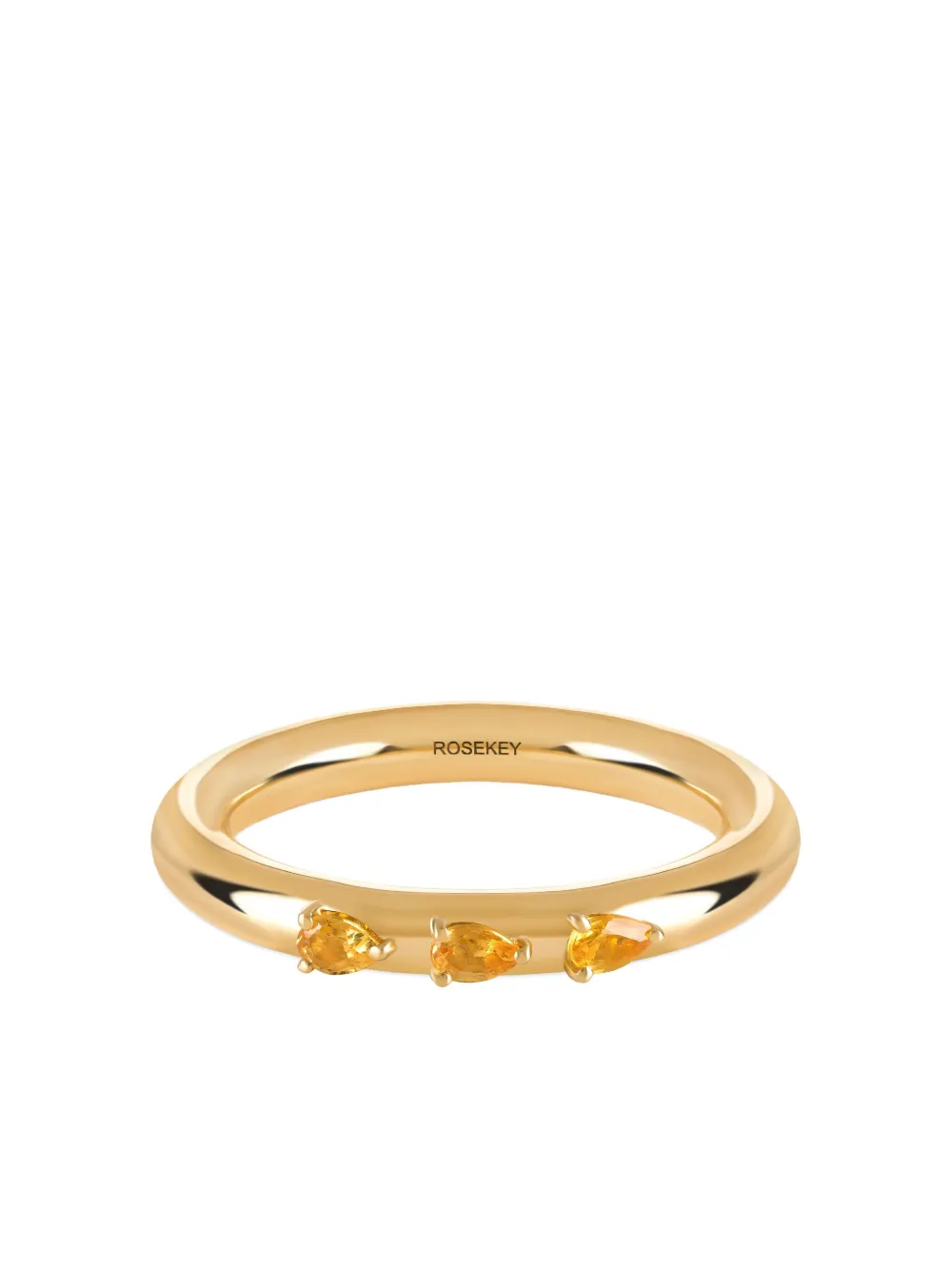 ROSEKEY 18K yellow gold Leaves of Grass yellow sapphires - Oro