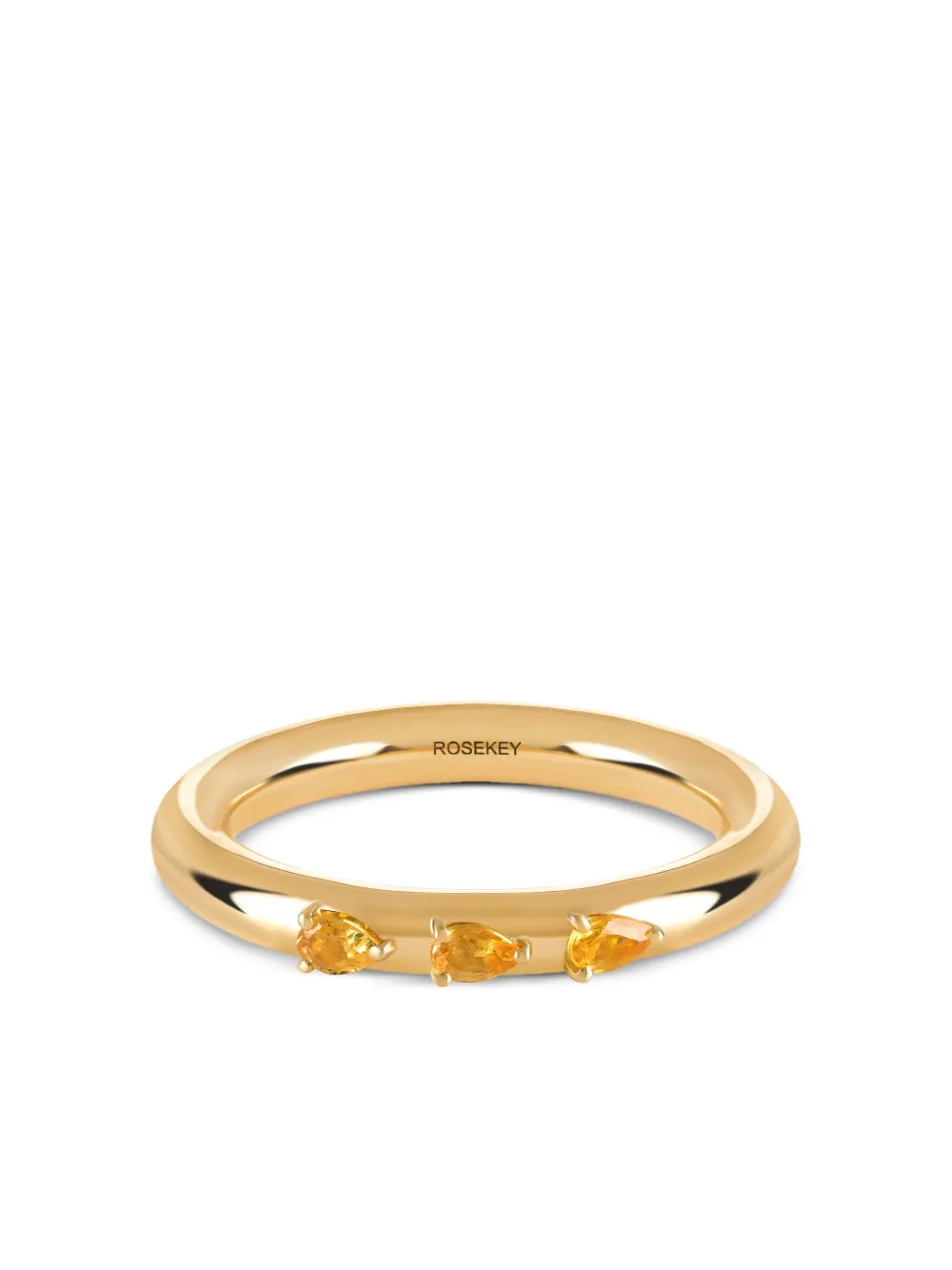 ROSEKEY 18K yellow gold Leaves of Grass yellow sapphires - Oro