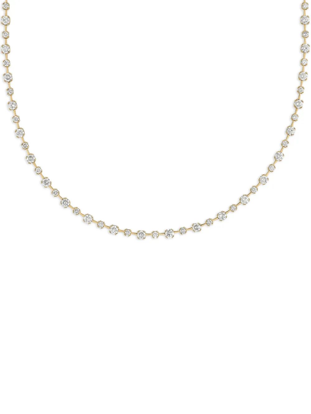  Rosekey 18k Rose Gold Daisies Diamond Necklace 