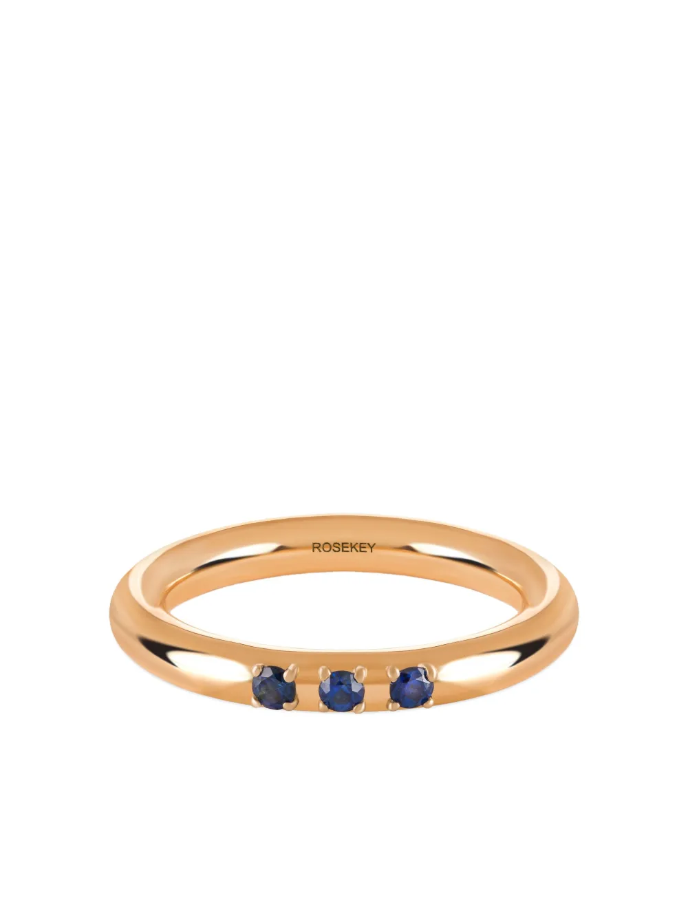ROSEKEY 18K rose gold sapphire ring - Oro