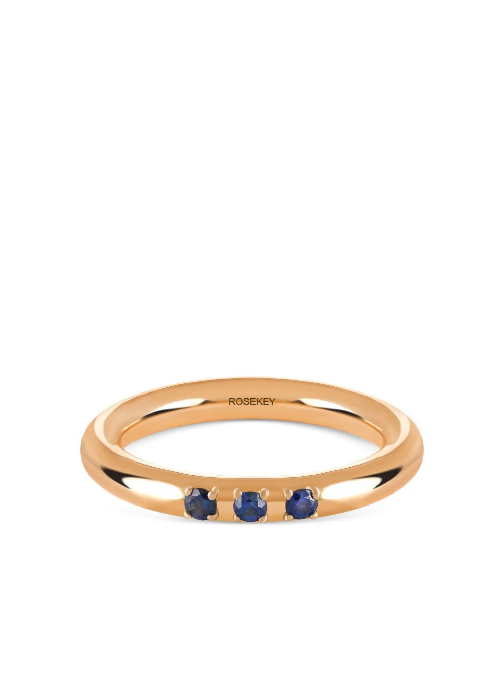 ROSEKEY 18K rose gold sapphire ring - Oro