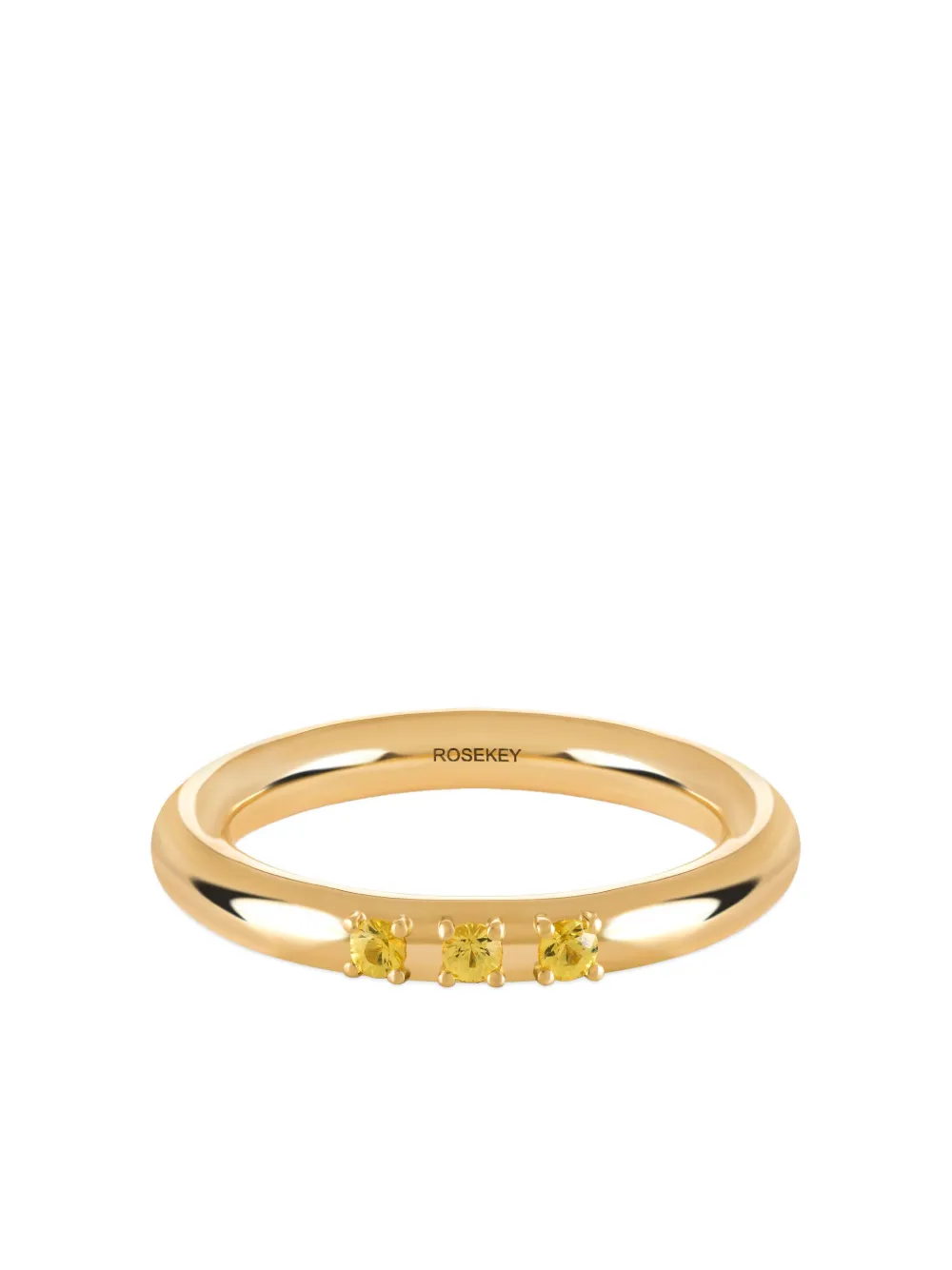 ROSEKEY 18K yellow gold sapphire ring - Oro