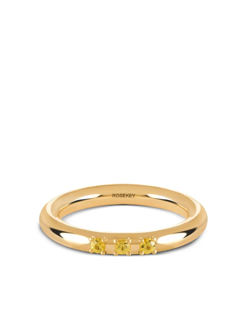ROSEKEY 18K yellow gold sapphire ring - Oro