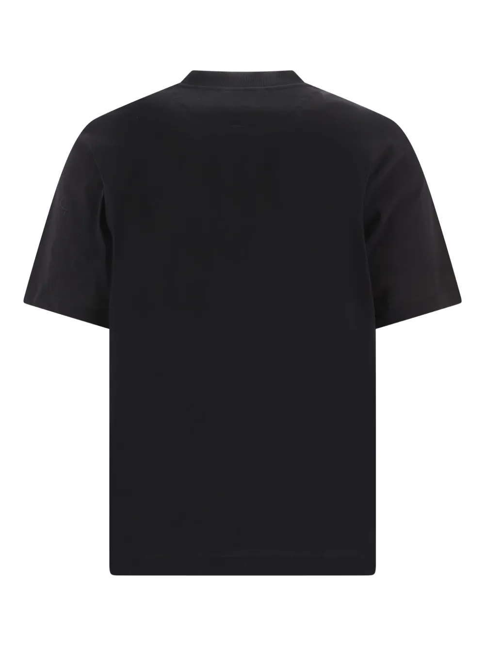 Prada T-shirt met logoplakkaat en zak Zwart