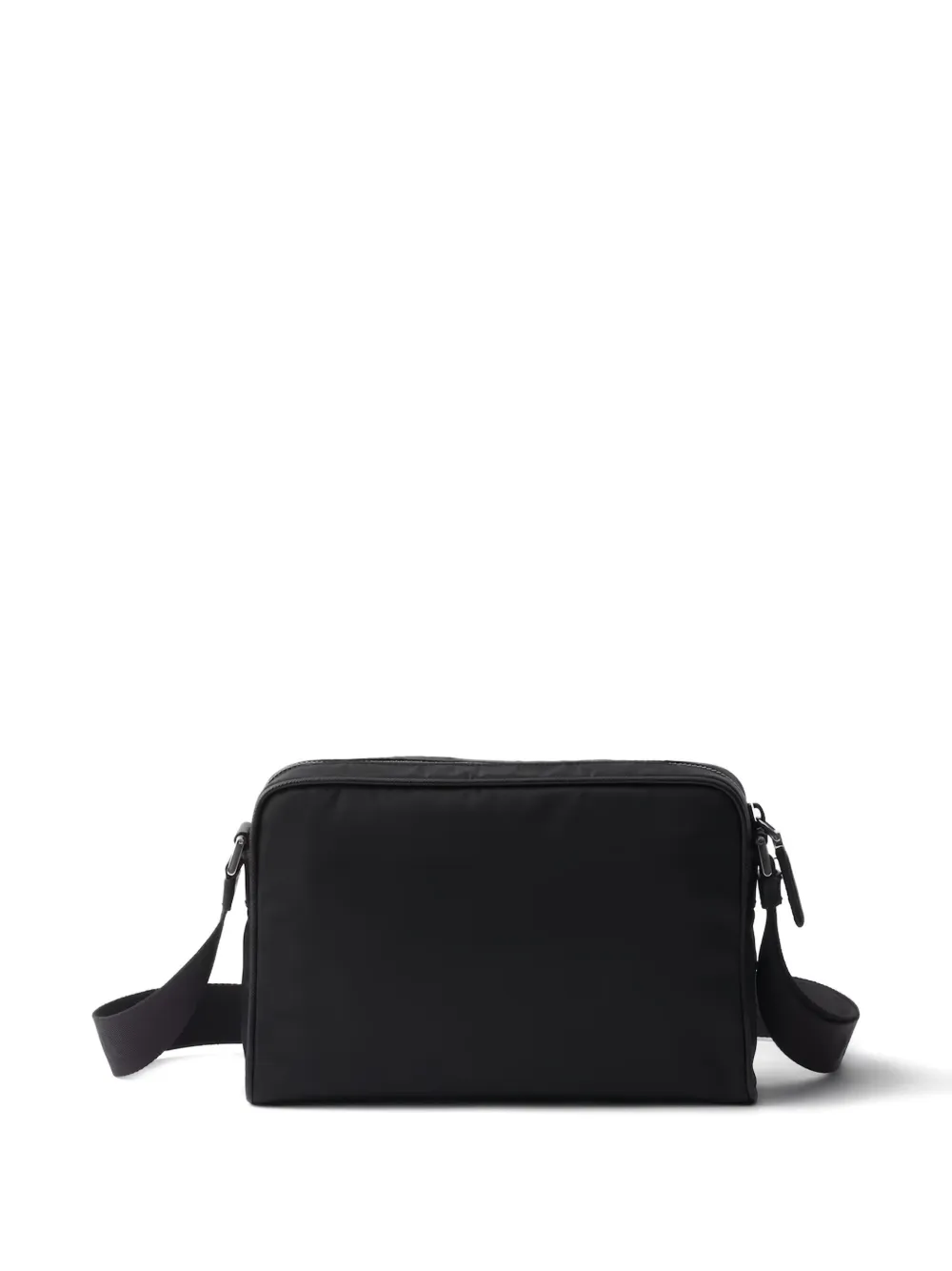 Prada Schoudertas met ritszak Zwart