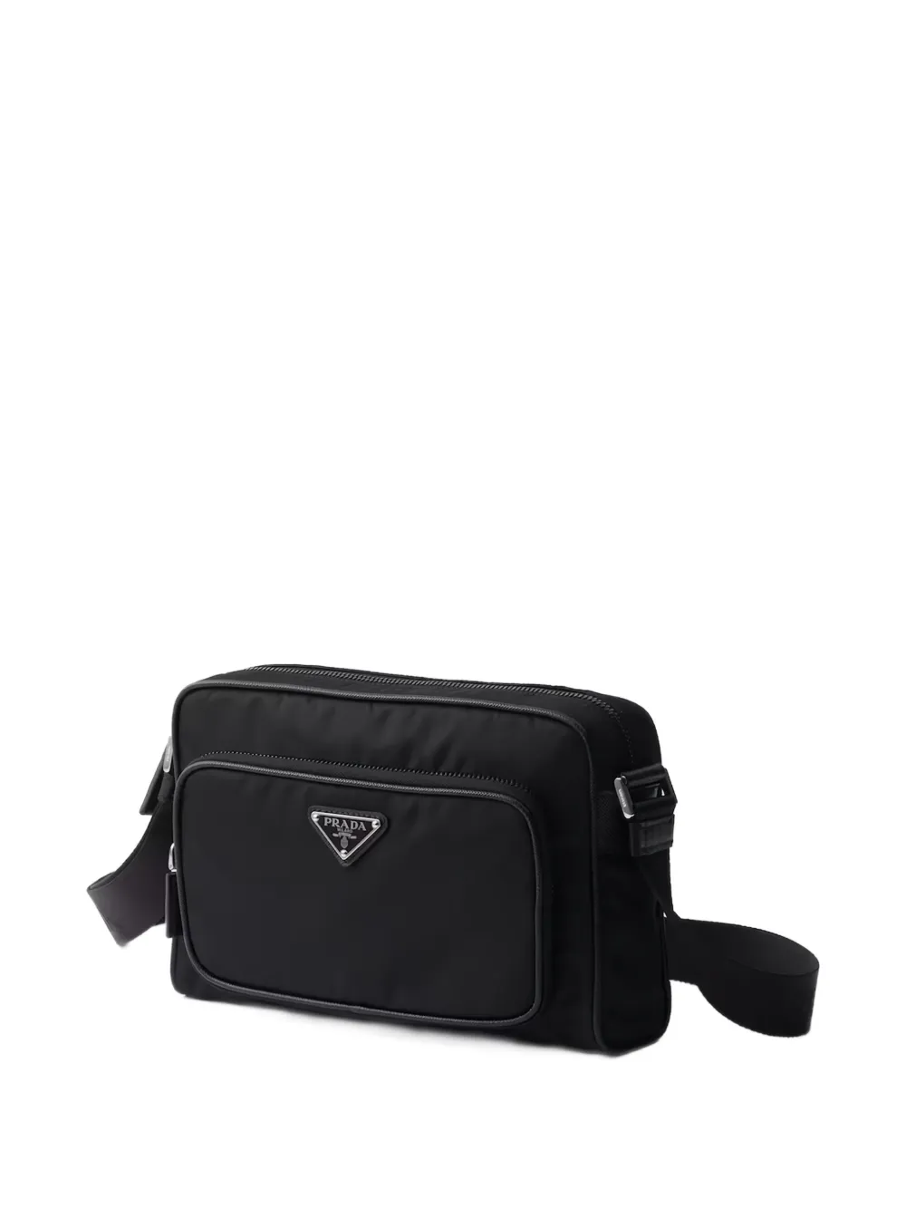 Prada Schoudertas met ritszak Zwart