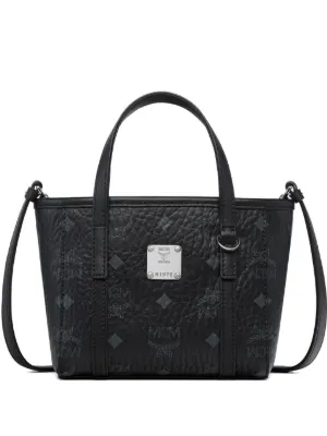 MCM ロゴ ハンドバッグ | ブラック | FARFETCH JP