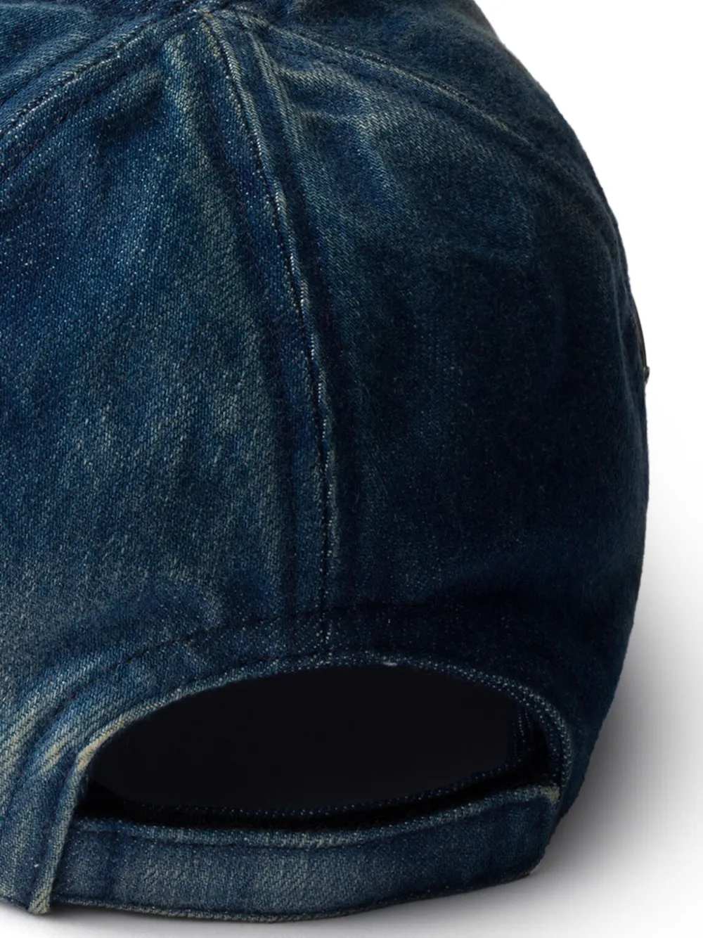 Prada enamel triangle logo baseball cap Blauw