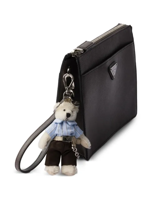 Prada teddy-bear Charm | Neutrals | FARFETCH PT