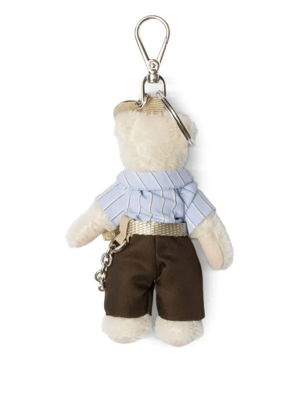 Prada teddy-bear Charm | Neutrals | FARFETCH NO