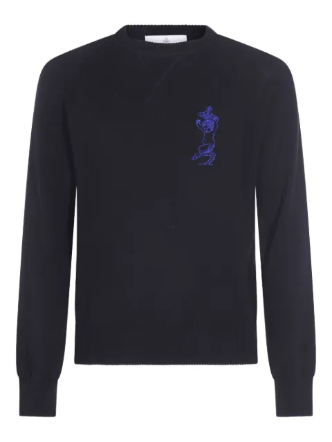 Vivienne Westwood raglan-sleeve embroidered sweater