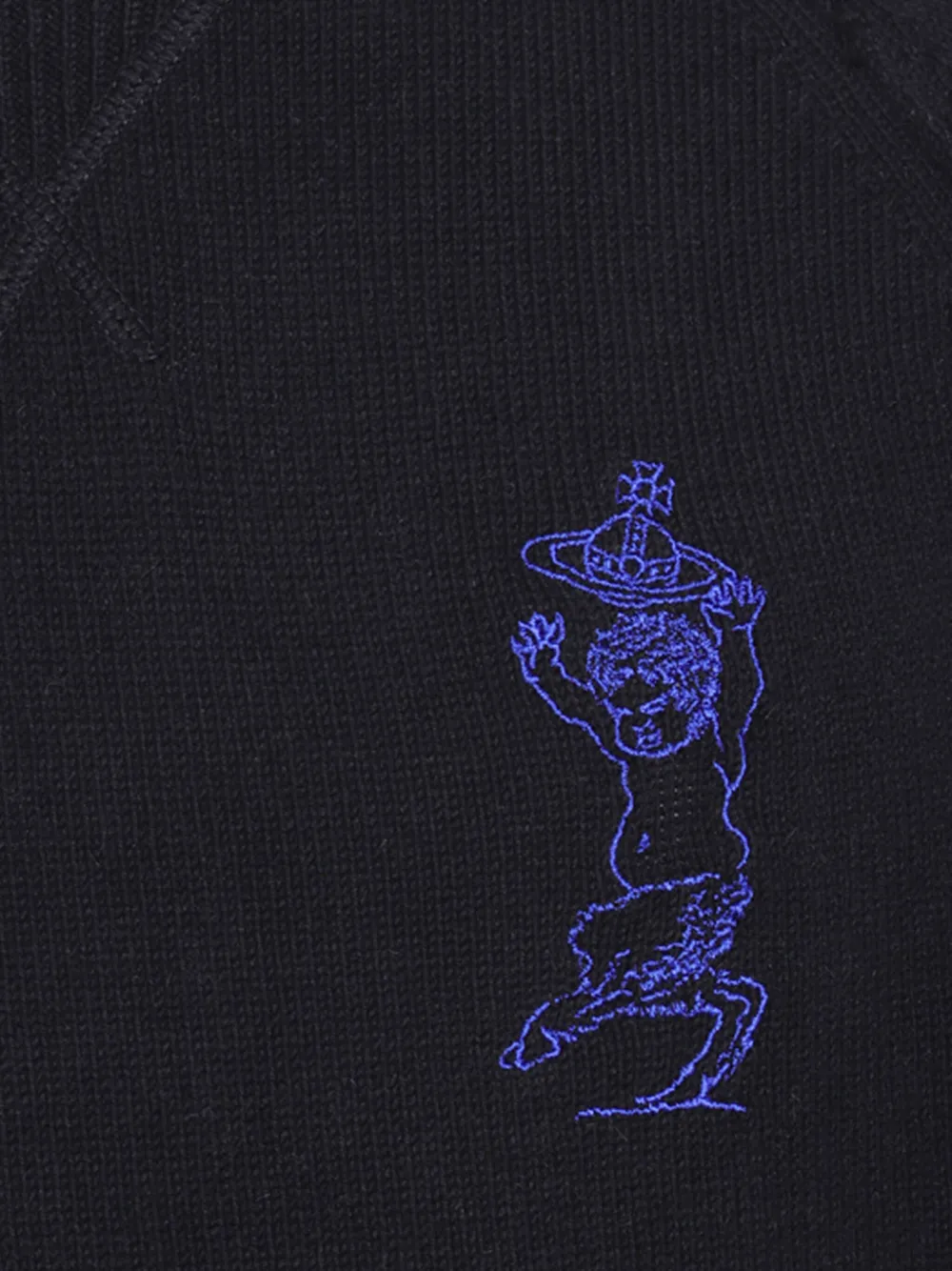 Vivienne Westwood Trui met raglan mouwen en borduurwerk Zwart
