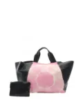 Céline Pre-Owned 2000-2025 Smooth Calfskin and Canvas Tie Dye Frame tote bag - Pink