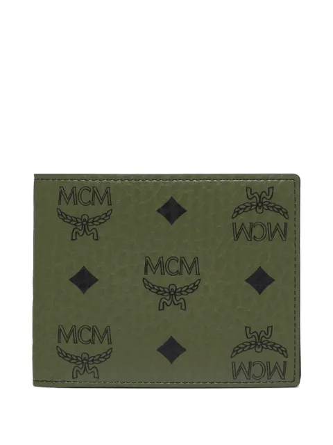 MCM Aren Visetos monogram bifold wallet