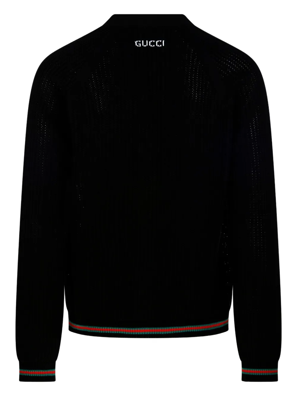 Gucci Ribgebreid vest Zwart