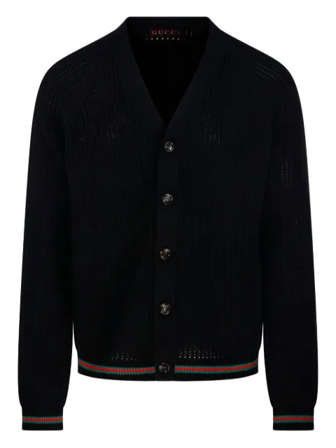 Gucci ribbed-knit button cardigan