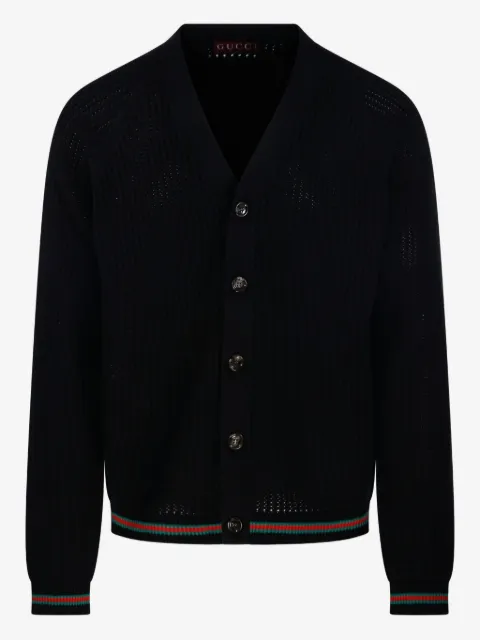 Gucci ribbed-knit button cardigan
