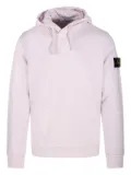 Stone Island logo-badge hoodie - Pink