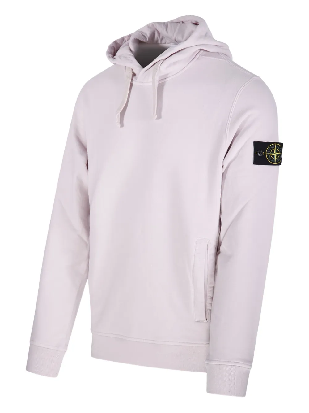 Stone Island Hoodie met logopatch Roze