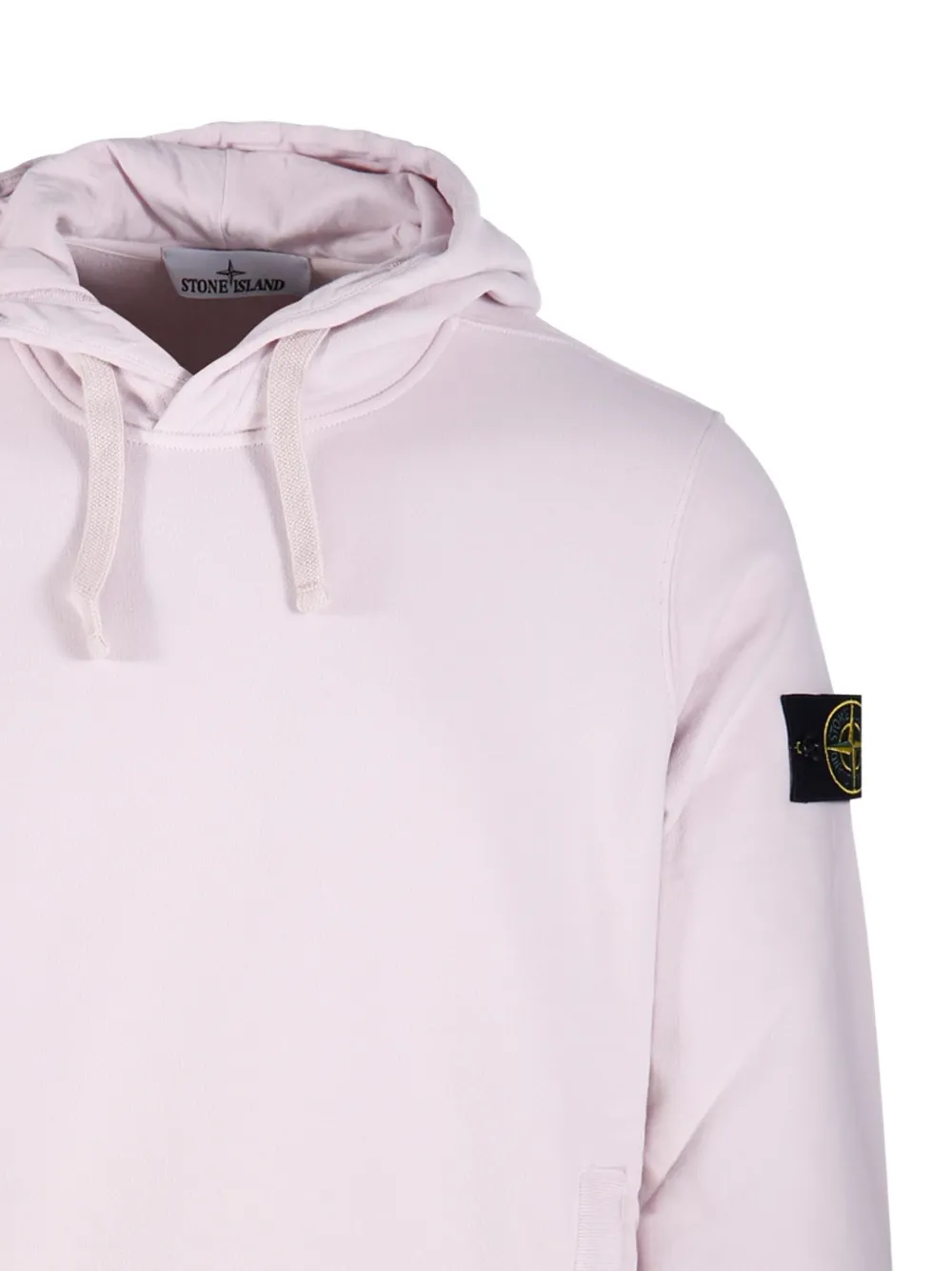 Stone Island Hoodie met logopatch Roze