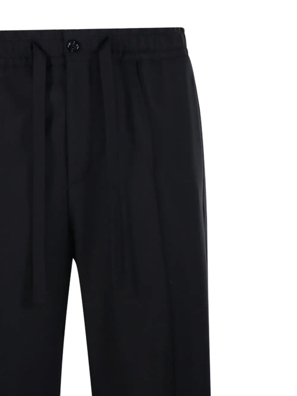 Valentino Garavani drawstring pleated trousers Zwart