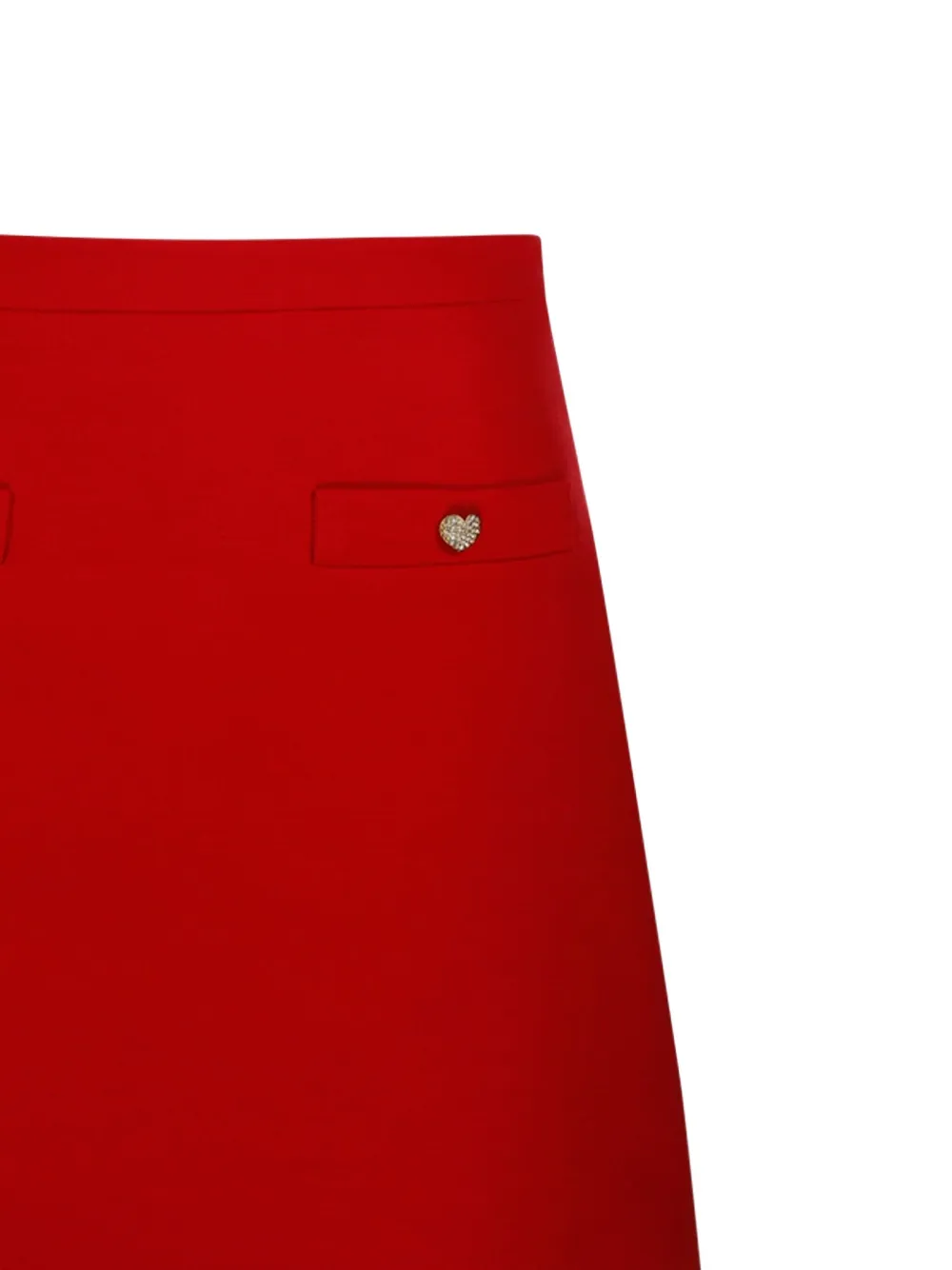 Valentino Garavani heart-embellished mini skirt Rood